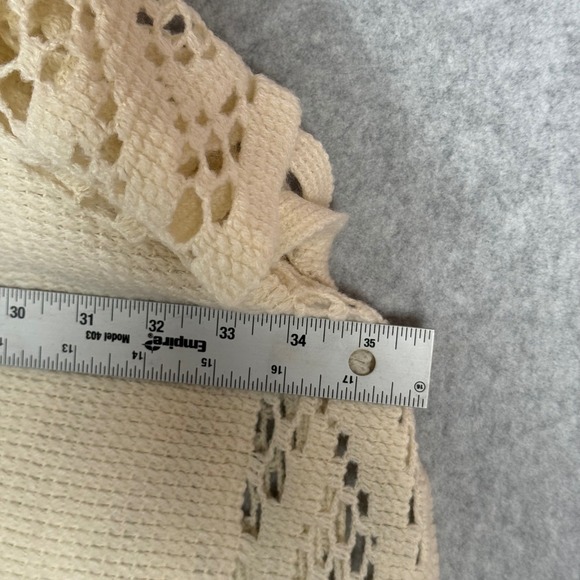 Do Everything In Love Crochet Fringe Kimono Open Front Cardigan One Size - Picture 11 of 11